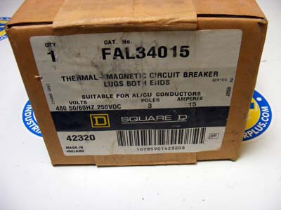 <b>Square D - </b>FAL34015 Circuit Breaker NEW